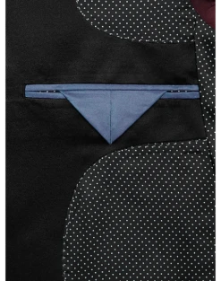 After Hours Slim Fit Dinner Jacket, Blue Jacquard -Men Clothing Store MW40 15NV 60 AFTER HOURS BURGUNDY JACQUARD ALT2