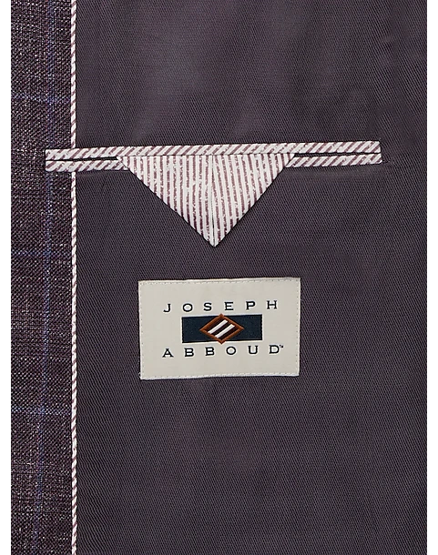 Joseph Abboud Slim Fit Sport Coat, Berry Plaid 3 Joseph Abboud Slim Fit Sport Coat, Berry Plaid - Image 3