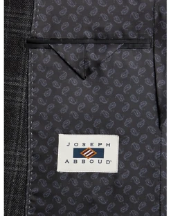 Joseph Abboud Modern Fit Sport Coat, Charcoal Plaid -Men Clothing Store MW40 15ZR 66 JOSEPH ABBOUD CHARCOAL PLAID ALT2