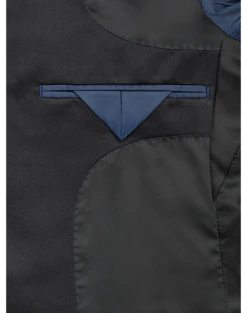 After Hours Slim Fit Satin Peak Lapel Dinner Jacket, Blue Paisley -Men Clothing Store MW40 160J 70 AFTER HOURS BLUE PAISLEY ALT2