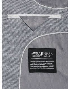Awearness Kenneth Cole Modern Fit Sport Coat, Gray Tic 6 Awearness Kenneth Cole Modern Fit Sport Coat, Gray Tic -Men Clothing Store MW40 16GM 74 AWEARNESS KENNETH COLE GRAY TIC ALT2