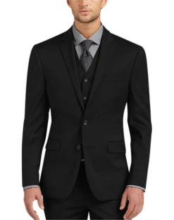 Awearness Kenneth Cole AWEAR-TECH Slim Fit Suit Separates Coat, Black -Men Clothing Store MW40 31K3 02 AWEARNESS BY KENNETH COLE BLACK ALT2 1