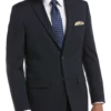 Pronto Uomo Platinum Executive Suit Separates Coat, Navy Sharkskin