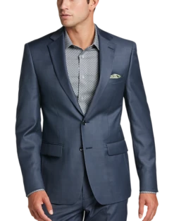 Calvin Klein X-Fit Slim Fit Suit Separates, Blue Sharkskin