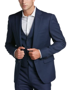 Calvin Klein X-Fit Slim Fit Suit Separates Coat, Blue Tic 7 Calvin Klein X-Fit Slim Fit Suit Separates Coat, Blue Tic -Men Clothing Store MW40 3W71 70 CALVIN KLEIN BLUE TIC ALT7