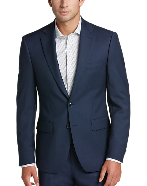 Calvin Klein X-Fit Slim Fit Suit Separates Coat, Blue Tic 1 Calvin Klein X-Fit Slim Fit Suit Separates Coat, Blue Tic