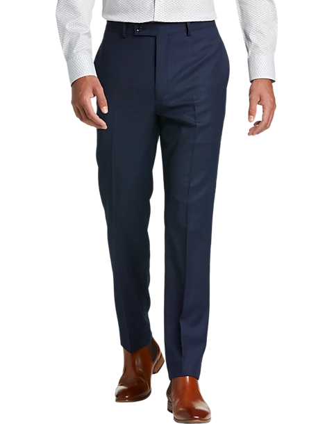 Calvin Klein X-Fit Slim Fit Suit Separates Pants, Blue Tic 1 Calvin Klein X-Fit Slim Fit Suit Separates Pants, Blue Tic