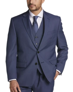 Lauren By Ralph Lauren Classic Fit Suit Separates Coat, Blue Tic -Men Clothing Store MW40 3W7G 70 LAUREN BY RALPH LAUREN BLUE TIC ALT5
