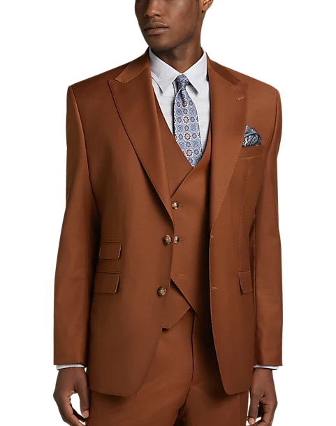Tayion Classic Fit Suit Separates Coat, Rust 5 Tayion Classic Fit Suit Separates Coat, Rust - Image 5