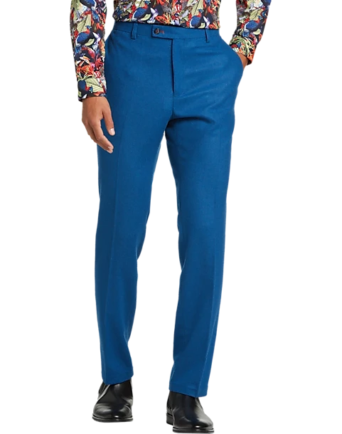 Paisley & Gray Slim Fit Suit Separates Pants, Cobalt Blue -Men Clothing Store MW40 3X4X 14 PAISLEY GRAY COBALT BLUE MAIN