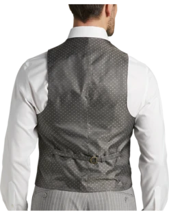 Michael Strahan Classic Fit Suit Gray Stripe -Men Clothing Store MW40 3X9W 34 MICHAEL STRAHAN GRAY STRIPE ALT5