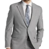 Michael Strahan Classic Fit Suit Gray Stripe