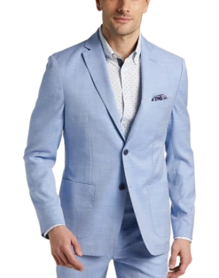 Michael Kors Modern Fit Suit Separates Coat, Light Blue