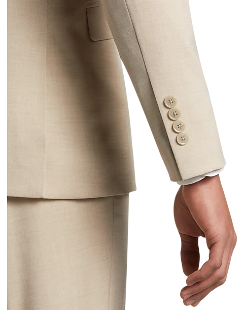 Egara Skinny Fit Notch Lapel Suit Separates Coat, Tan 2 Egara Skinny Fit Notch Lapel Suit Separates Coat, Tan - Image 2