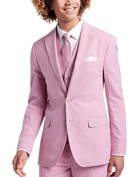 JOE Joseph Abboud Slim Fit Linen Blend Suit Separates Coat, Raspberry 1 JOE Joseph Abboud Slim Fit Linen Blend Suit Separates Coat, Raspberry