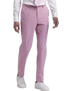 JOE Joseph Abboud Slim Fit Linen Blend Suit Separates Pants, Raspberry