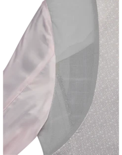 Egara Skinny Fit Suit Separates Coat, Gray & Pink Plaid 7 Egara Skinny Fit Suit Separates Coat, Gray & Pink Plaid -Men Clothing Store MW40 3XH7 64 EGARA GRAY PINK PLAID ALT4