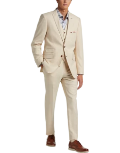 Paisley & Gray Slim Fit Suit Separates, Silky Beige -Men Clothing Store MW40 3XJF 05 PAISLEY GRAY SILKY BEIGE ALT9