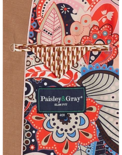 Paisley & Gray Slim Fit Suit Separates Coat, Nutmeg -Men Clothing Store MW40 3XLA 08 PAISLEY GRAY NUTMEG ALT3