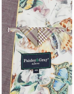 Paisley & Gray Slim Fit Suit Separates Coat, Mulberry 9 Paisley & Gray Slim Fit Suit Separates Coat, Mulberry -Men Clothing Store MW40 3XMA 06 PAISLEY GRAY MULBERRY ALT3