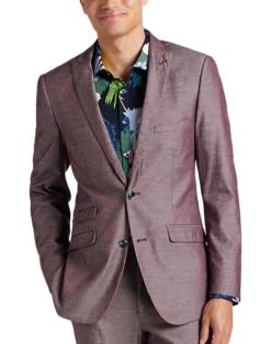 Paisley & Gray Slim Fit Suit Separates Coat, Mulberry