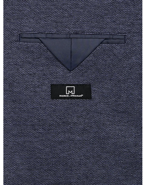 Michael Strahan Modern Fit 2 Button Soft Jacket, Blue 3 Michael Strahan Modern Fit 2 Button Soft Jacket, Blue - Image 3