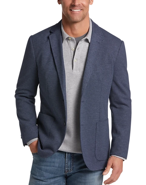 Michael Strahan Modern Fit 2 Button Soft Jacket, Blue 1 Michael Strahan Modern Fit 2 Button Soft Jacket, Blue
