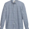 Joseph Abboud Modern Fit Sport Shirt, Blue Shadow Plaid