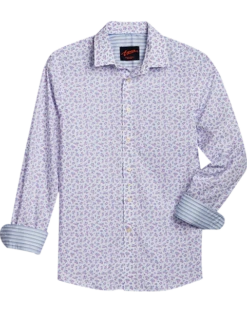 Egara Slim Fit Sport Shirt, Berry Tossed Floral