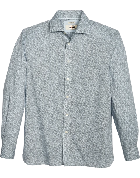 Joseph Abboud Modern Fit Sport Shirt, Slate Leaf Vine 1 Joseph Abboud Modern Fit Sport Shirt, Slate Leaf Vine
