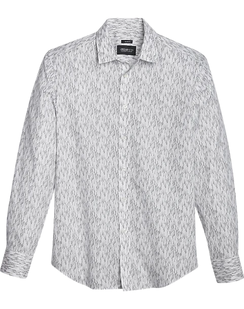 Awearness Kenneth Cole Slim Fit Sport Shirt, Black & White Matrix 1 Awearness Kenneth Cole Slim Fit Sport Shirt, Black & White Matrix
