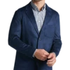 Joseph Abboud Modern Fit Notch Lapel Ultra Suede Soft Jacket, Dark Blue