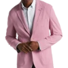 Michael Strahan Modern Fit Notch Lapel Crepe Knit Soft Jacket, Pink