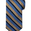 Pronto Uomo Narrow Tie, Gold Stripe