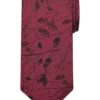 Pronto Uomo Narrow Tie, Burgundy Marsh Twigs