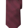 Pronto Uomo Narrow Tie, Burgundy Stripe