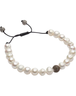 Pronto Uomo Bracelet, White Pearl