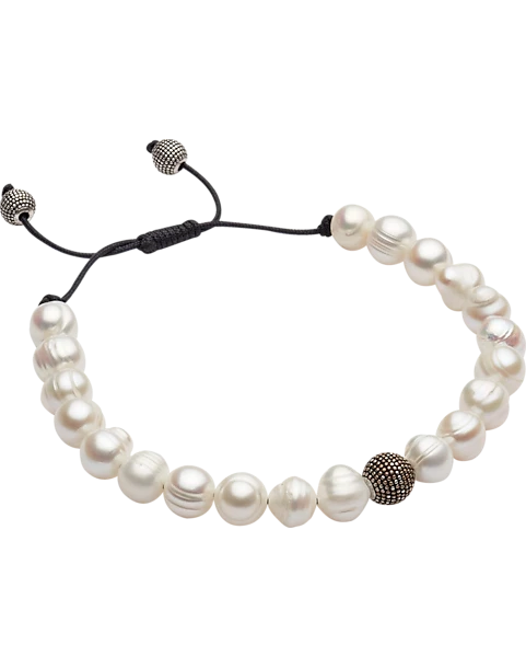 Pronto Uomo Bracelet, White Pearl 1 Pronto Uomo Bracelet, White Pearl